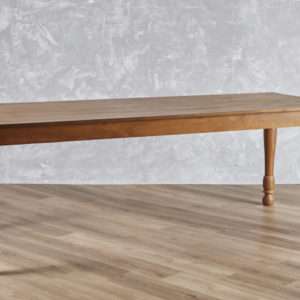 MESA MADERA RECTANGULAR CARAMELO