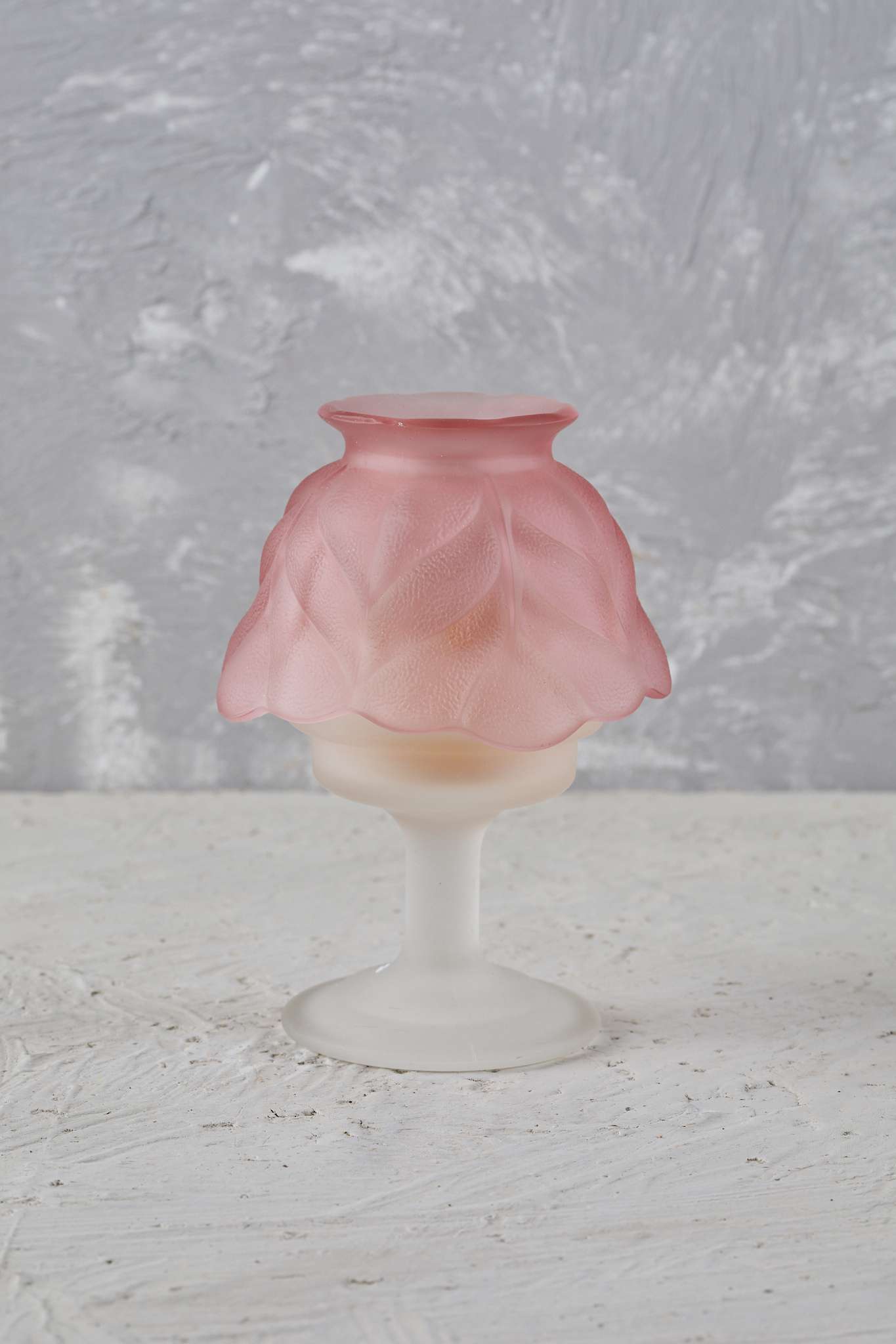 LAMPARA MESA MURANO ROSADO