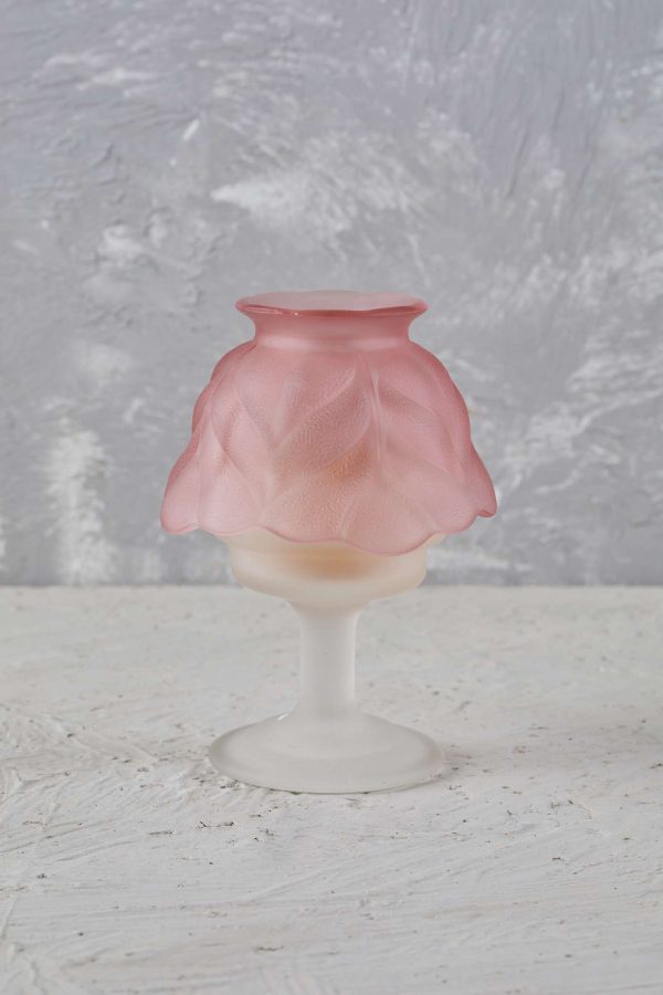 LAMPARA MESA MURANO ROSADO