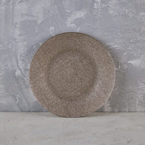 PLATO BASE VIDRIO DORADO METALIZADO