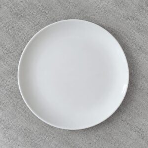 PLATO BASE LISO PORCELANA BLANCO