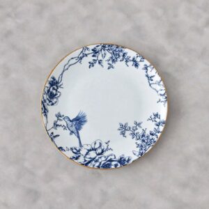 VAJILLA DE PORCELANA BORDE DORADO RUISEÑOR