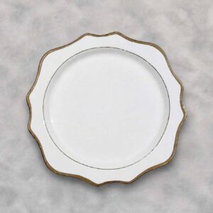 PLATO BASE MORAS CON BORDE DORADO